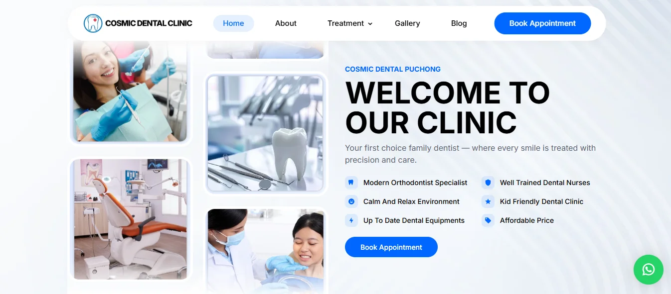 Cosmic Dental Clinic - Premier dental treatment clinic serving the Puchong community since 2018